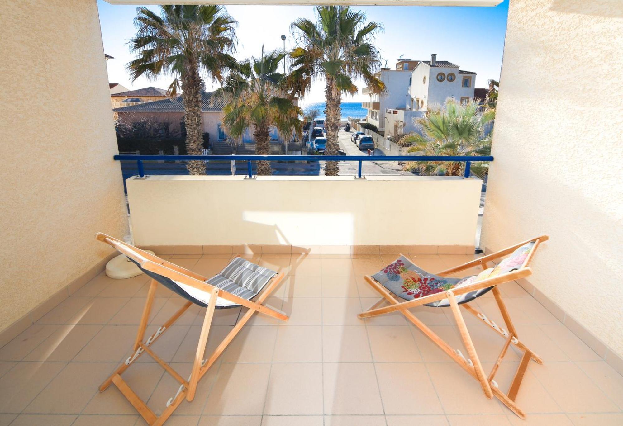 T2 Ecume Vue Mer Terrasse Parking Palavas-les-Flots Exterior photo
